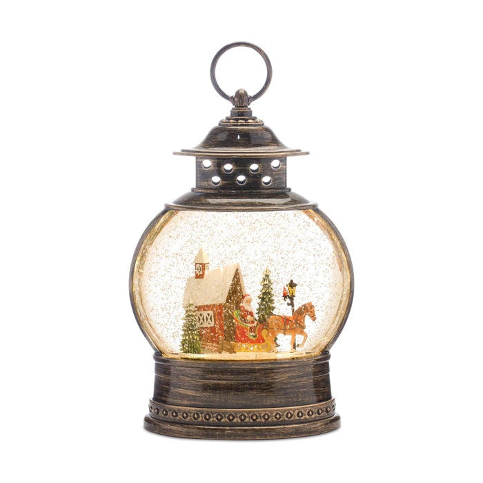 Melrose Snow Globe, Bronze/Red, Classic