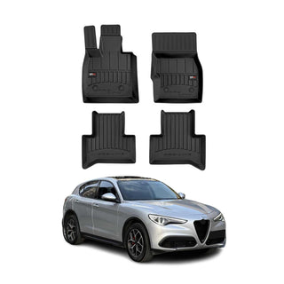 OMAC Vehicle Mat, Alfa Romeo Stelvio 2018-2026 / Black, Black