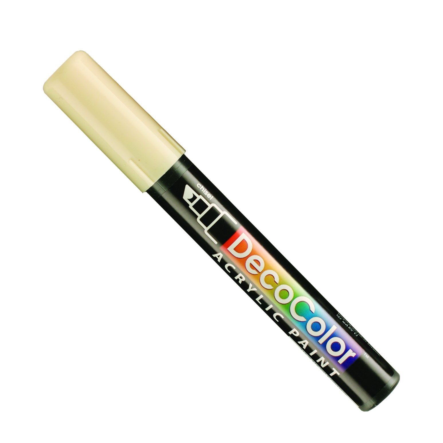 Uchida Marvy Deco Color Chisel Tip Acrylic Paint Marker Art Supplies, Pale Orange