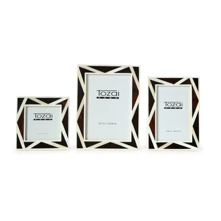 Two's Company Picture Frame, Dark Tortoise
