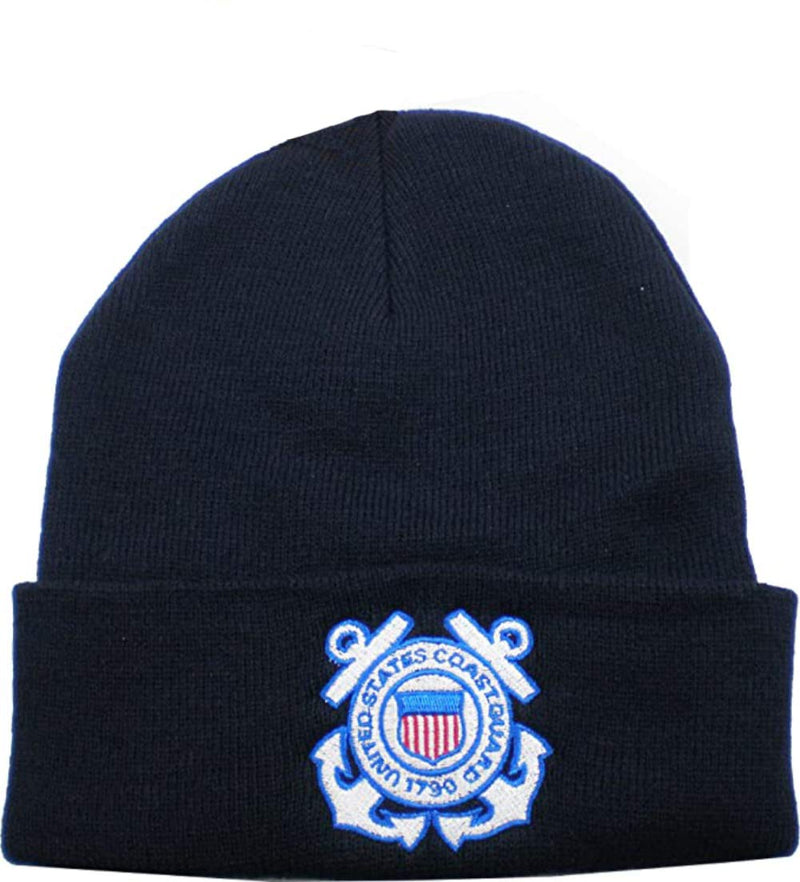 U.S. Coast Guard Insignia Knit Cap / USCG Dark Navy Watch Cap