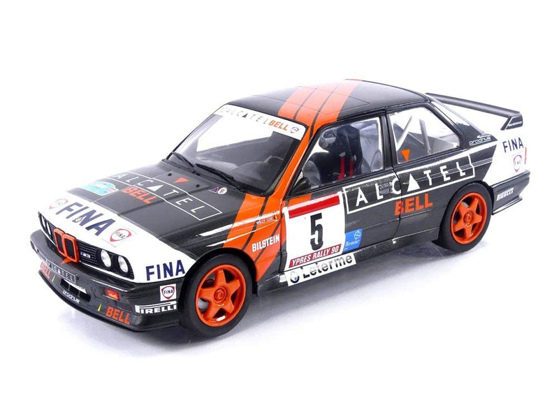 MODELLINO in Scala COMPATIBILE CON BMW E30 M3 GR.A N.5 3rd Rally YPRES 1990 G.DE MEVIUS/W.LUX 1:18 SOLIDO SL1801519