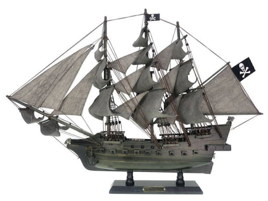 Hampton Iron Handcrafted Nautical Decor Wooden Flying Dutchman Limited Model Pirate Ship 26" - Decorative Ship - Model