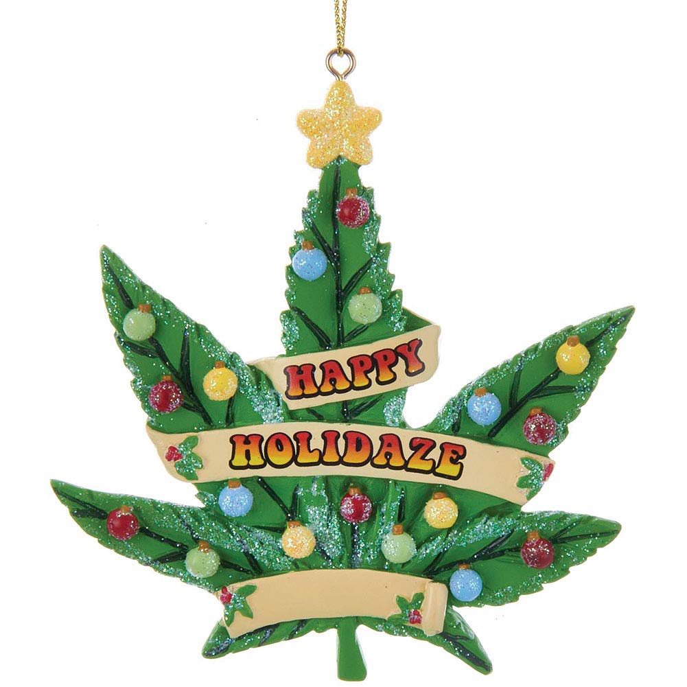 Kurt Adler Cannabis Happy Holidaze Standard