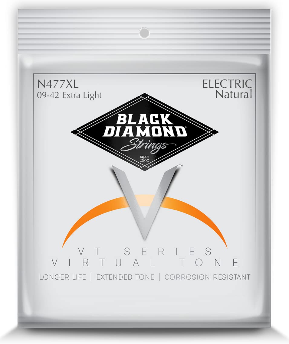 Black Diamond Strings® N477XL Electric Nickel Wound Medium 9-42
