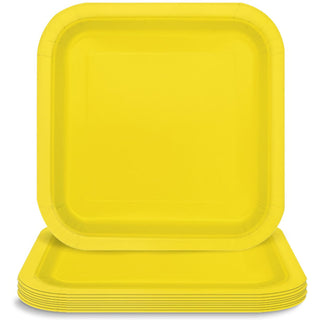 Unique Dishware Plate, 7", Neon Yellow