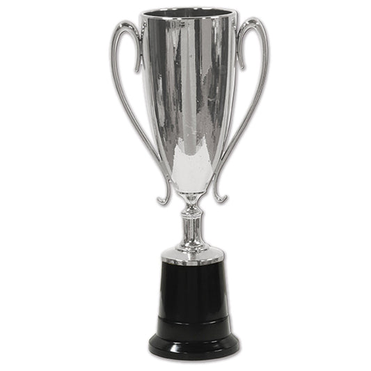 Beistle Trophy Cup Award, 8.5", Silver/Black