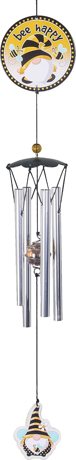 Spoontiques 13607 Bee Gnome Garden and Outdoor Wind Chime