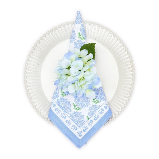 Two's Company Refill Hydrangea 32 Pc Flower Napkin Ring Holder Unit - Polyester/Paper