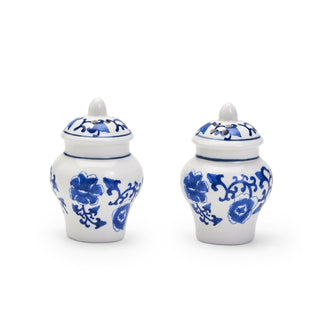 Two's Company Food Shaker, Blue and White