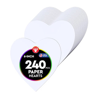 Hygloss Decorative Cutout, 240 Pcs, White