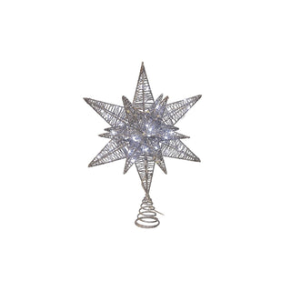 Kurt S. Adler Tree Topper, 15", Silver