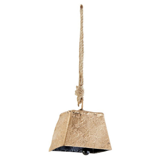 47th & Main Rustic Hanging Gold Vintage Bell for Décor, X-Small, Square