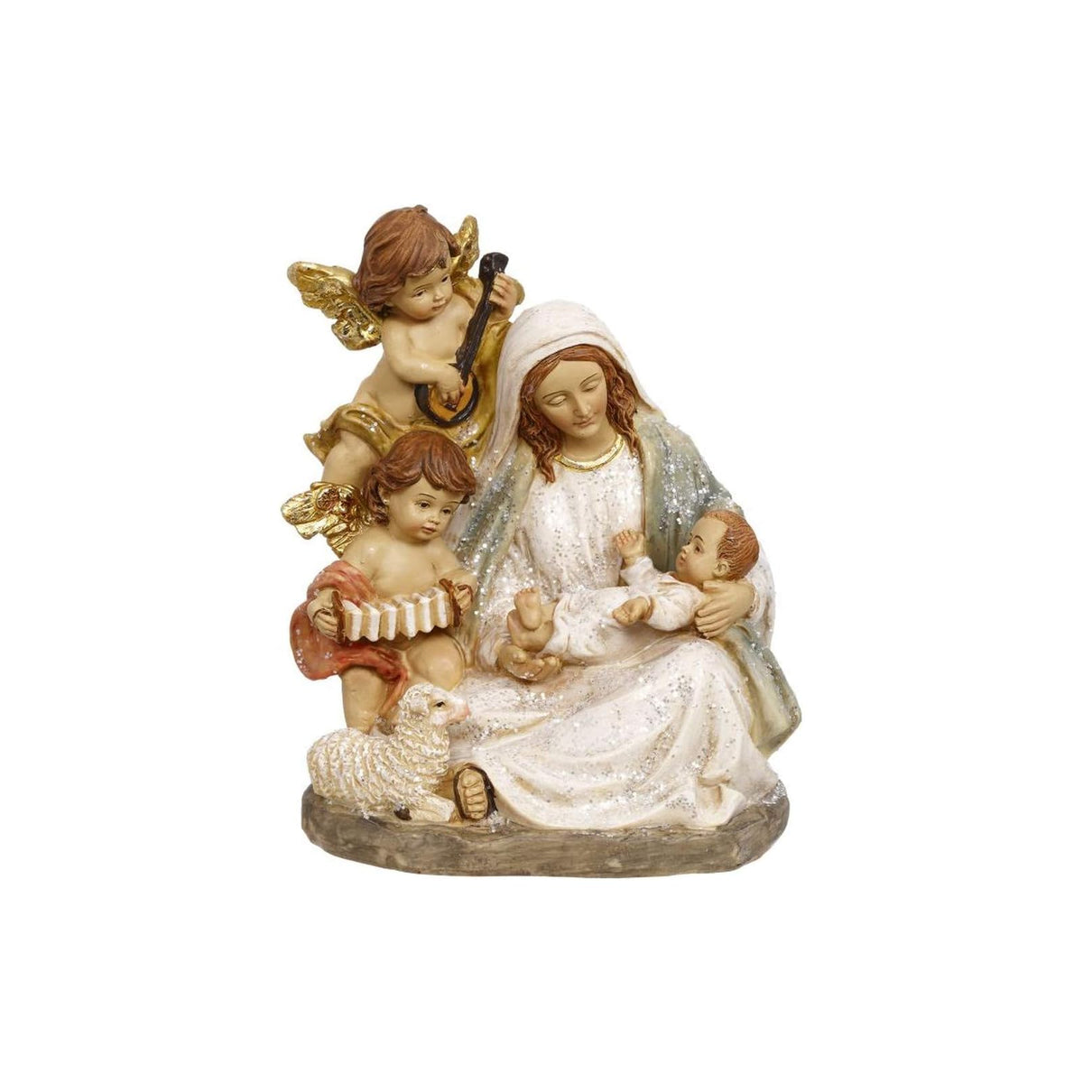 Mark Roberts Figurine, White With Gold