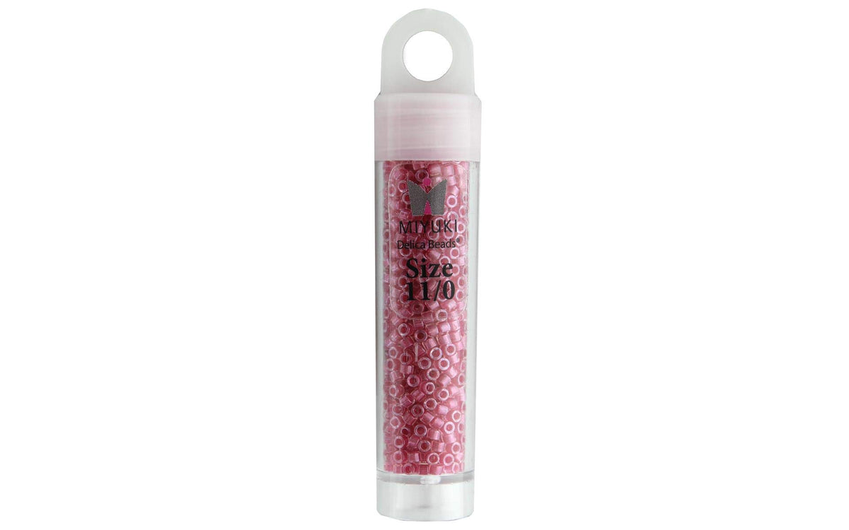John Bead Craft Bead, Size: 11, Rose Sparkle Crystal Lined