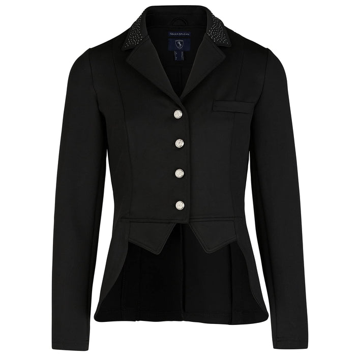 HORZE Carla Women's Equestrian Classic Four-Button Competition Horse Show Jacket - Black - 6