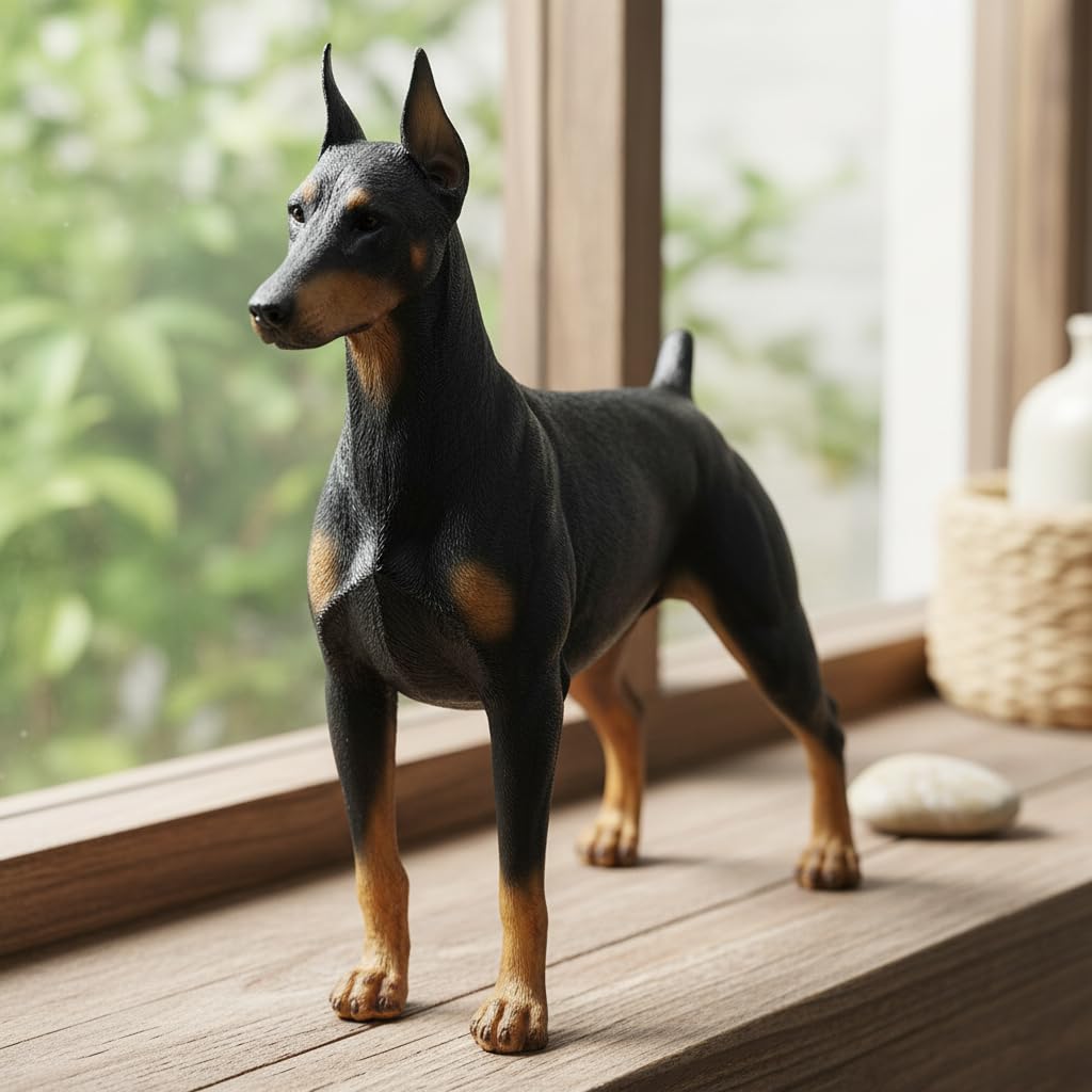 Comfy Hour 7 Inch Doberman Statue, Pinscher Dog Figurine