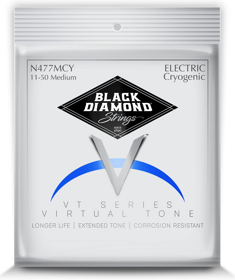 Black Diamond Strings® N477MCY Electric Cryogenic Nickel Wound Medium .011P.014P.018P.028N.038N.050N