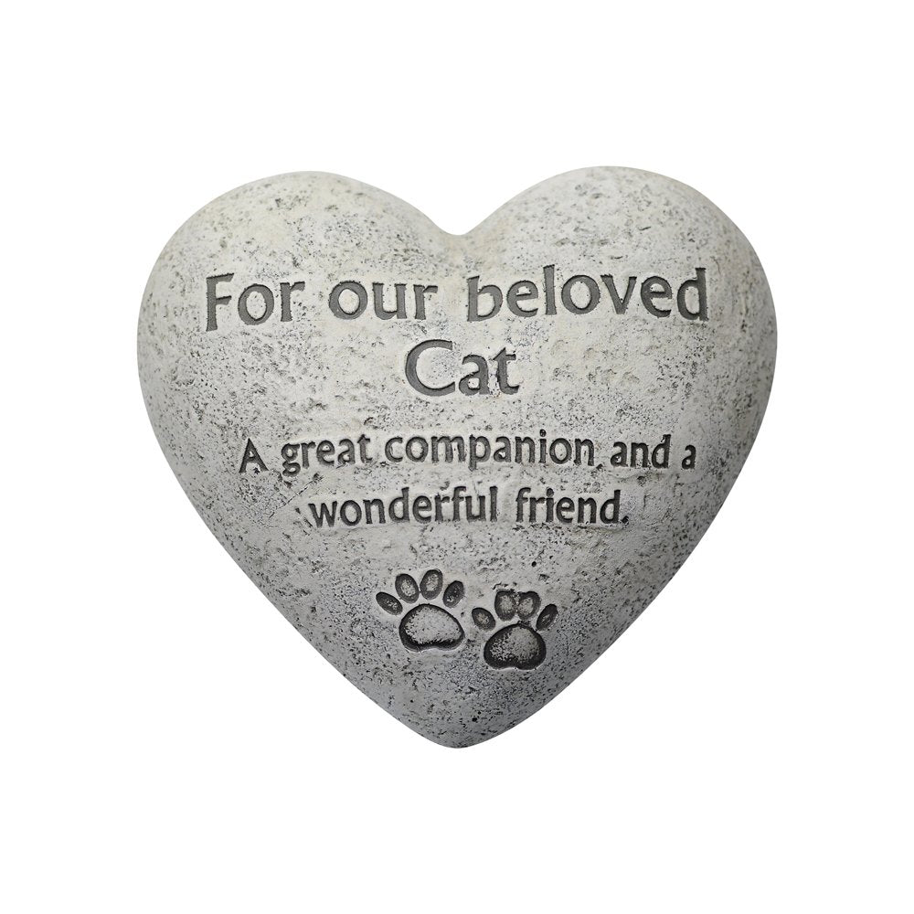 Comfy Hour Pet In Loving Memory Collection 6" for Our Beloved Cat Paw Print Remembrance Stepping Stone Plaque, Polyresin