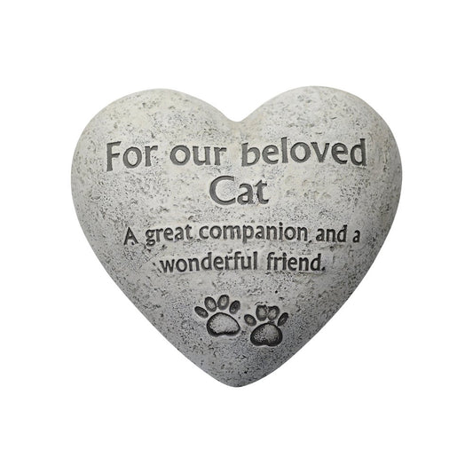 Comfy Hour Pet In Loving Memory Collection 6" for Our Beloved Cat Paw Print Remembrance Stepping Stone Plaque, Polyresin