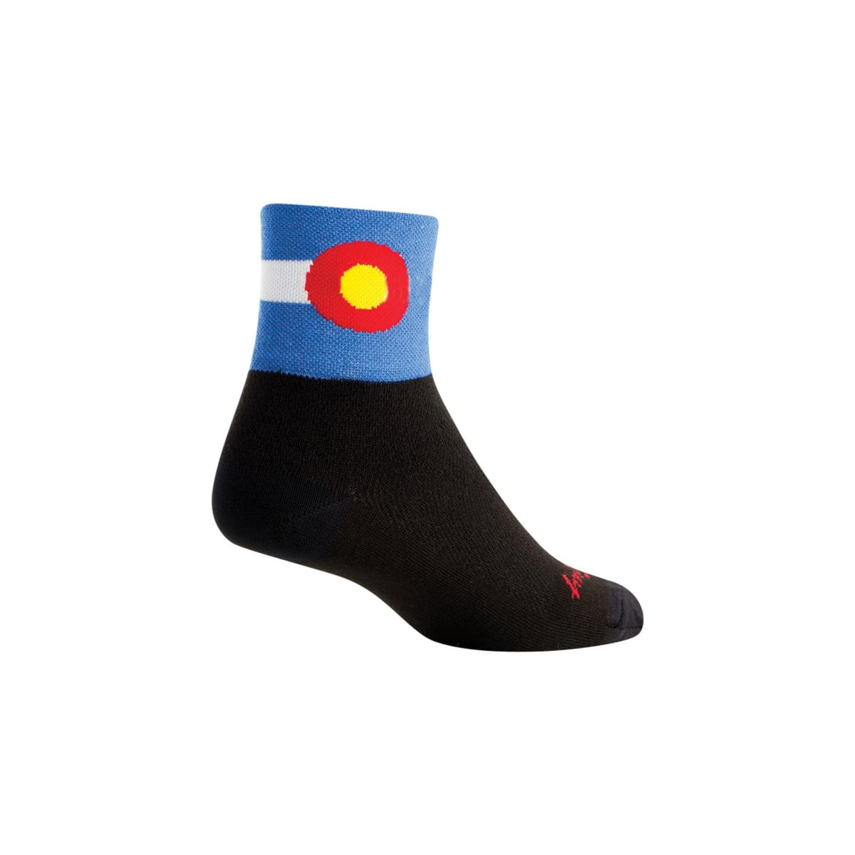 SockGuy Socks, Black, Colorado Flag 2
