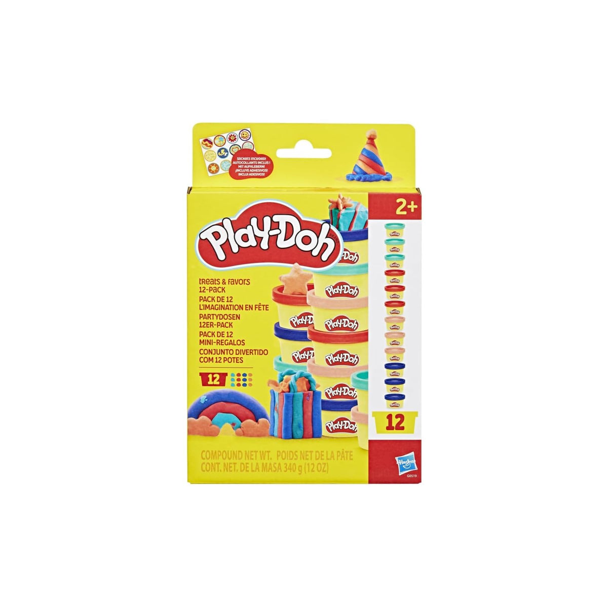 Play-Doh Sculpting Material, 12er-Pack, Multicolor