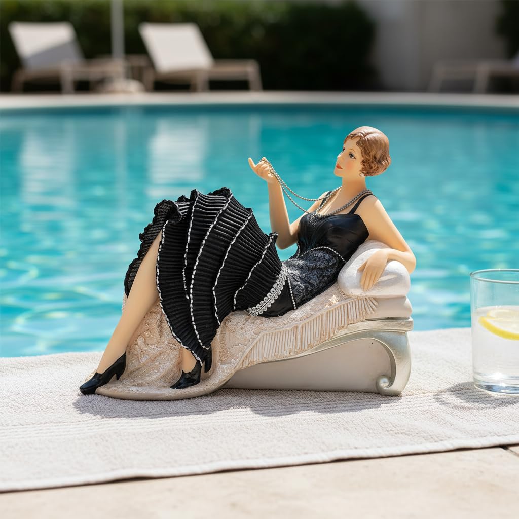 Comfy Hour 11 Inch Victorian Lady Figurine, Art Deco Decor