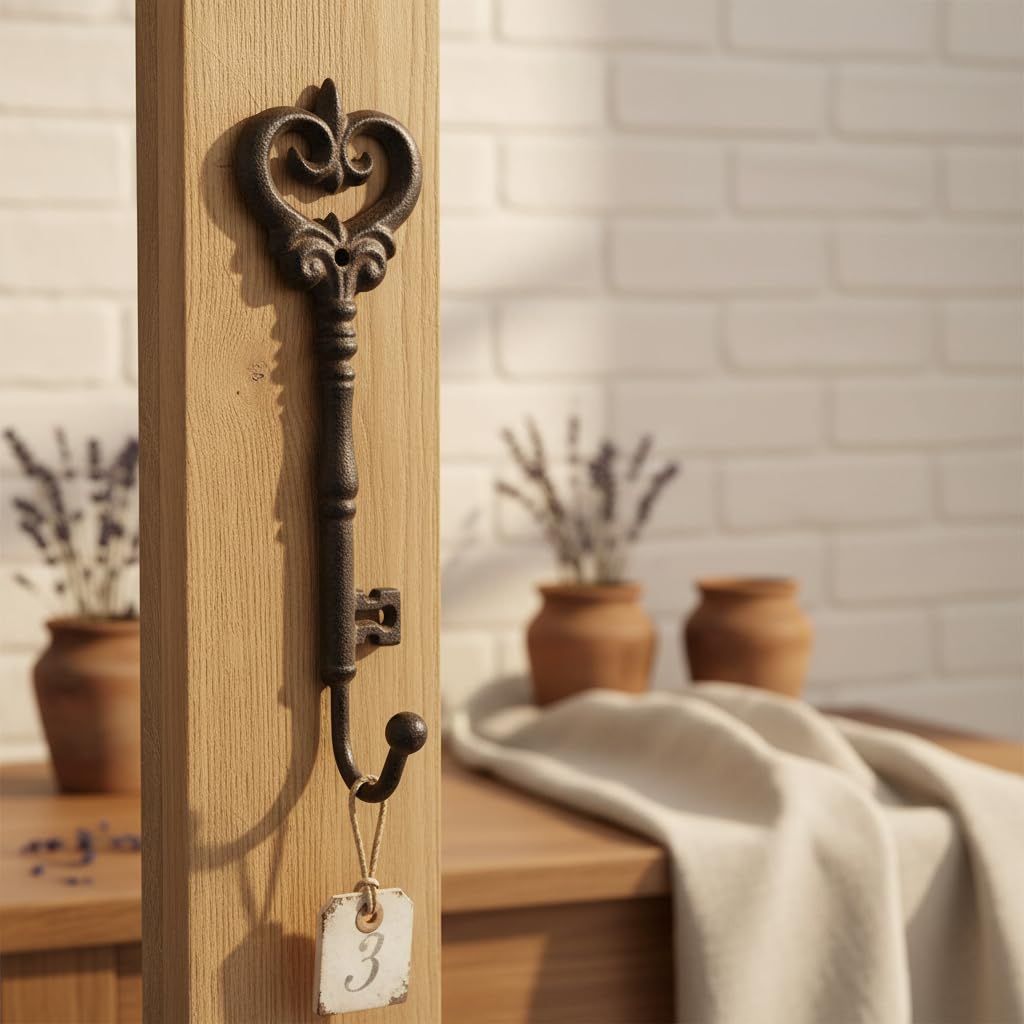 Comfy Hour 9 Inch Key Wall Hook, Antique Decorative Hanger