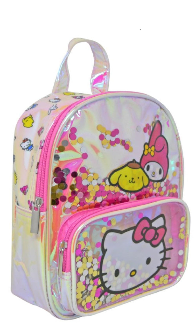 Fast Forward Hello Kitty 9.5" Iridescent Mini Deluxe Backpack