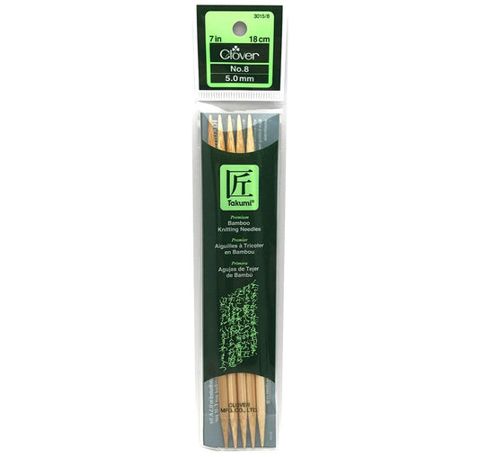 Clover Takumi 7-Inch Double Point, Size 8