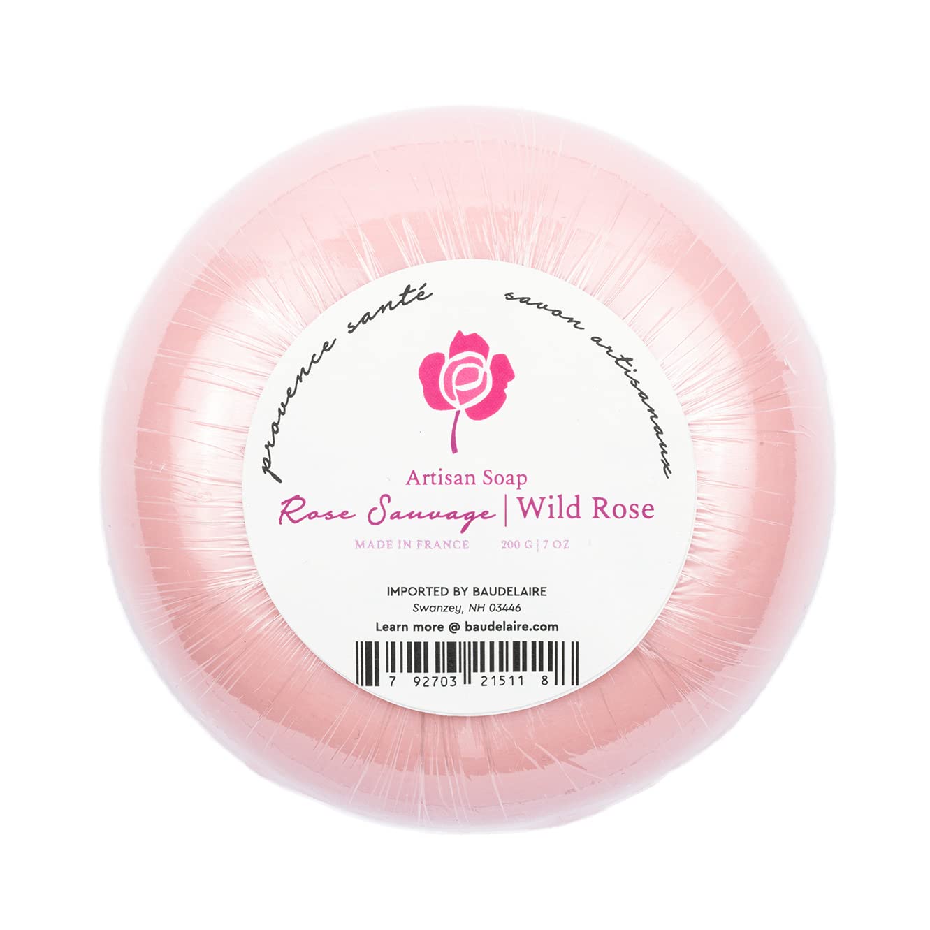 Baudelaire Provence Sante 7 oz Wild Rose Bath Soap