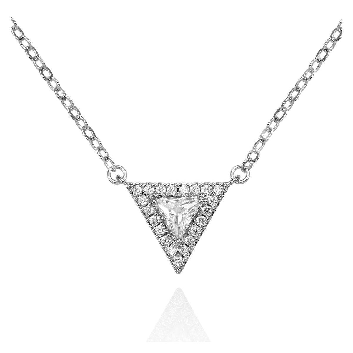 namana Necklace, 16 inches, Silver
