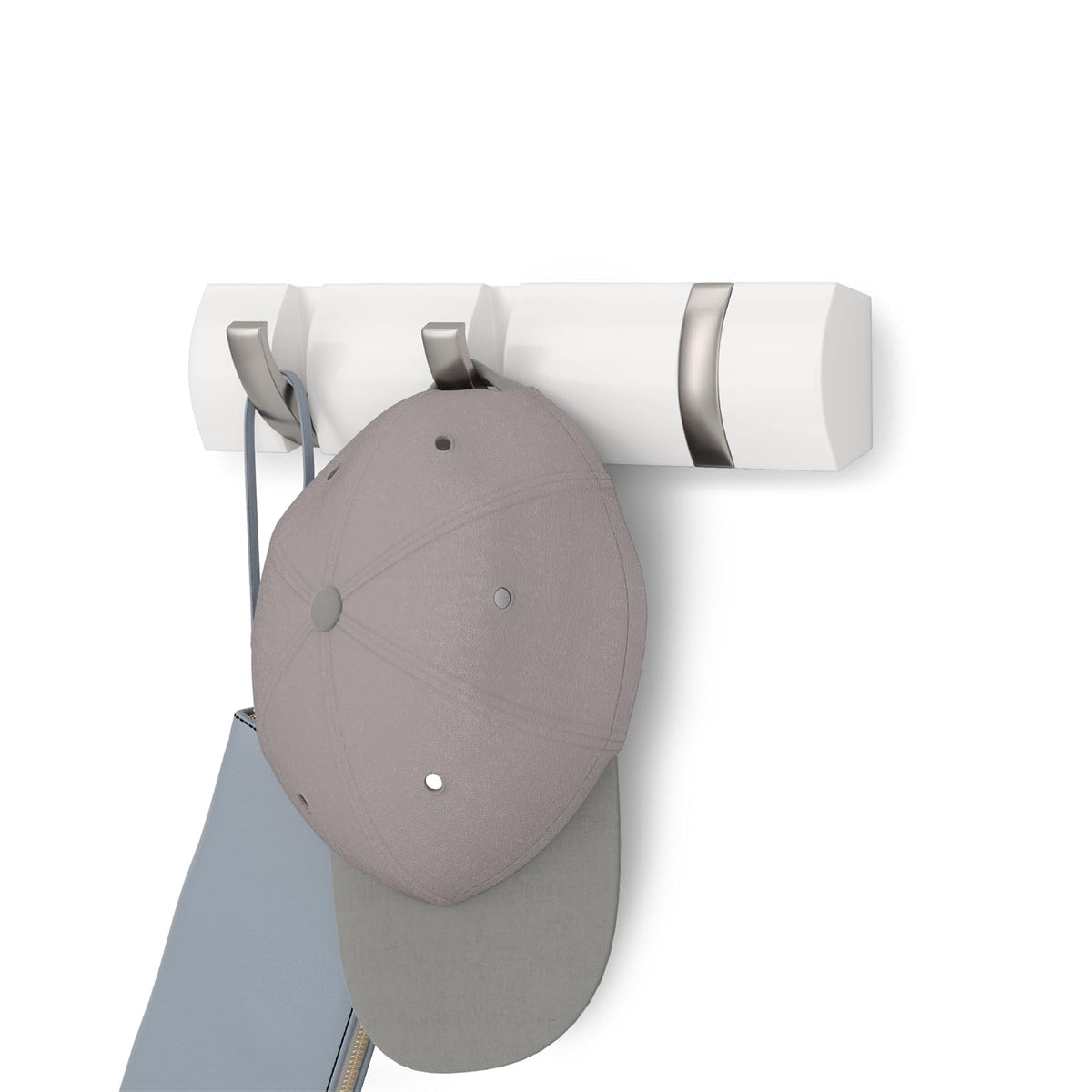 Umbra Storage Hook, 3 hook, White/Nickel