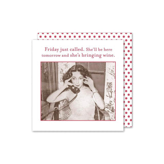 Shannon Martin Design Disposable Napkin, one_size, Friday Just Called