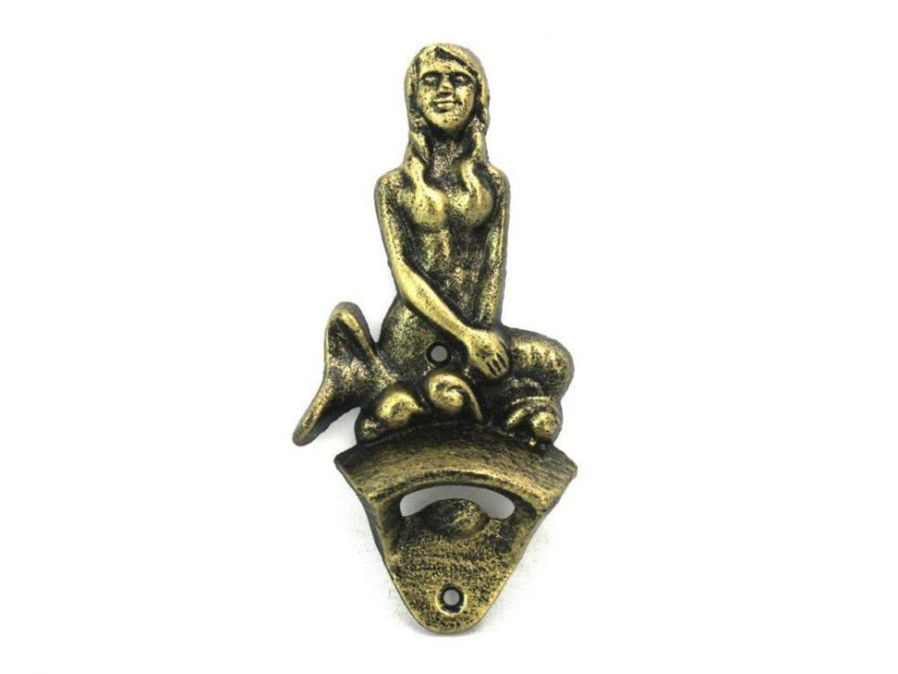 Hampton Iron Antique Gold Cast Bottle Opener