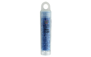 John Bead Craft Bead, Size: 11, Blue Cerulean Sparkle Crystal Lined
