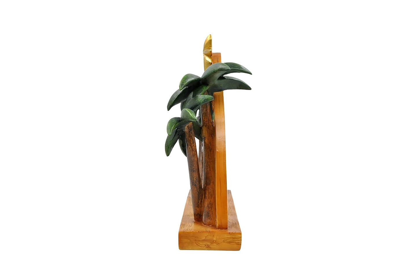 Comfy Hour 11 Inch Creche Nativity Stable, Palm Trees and Star, 1 Unit