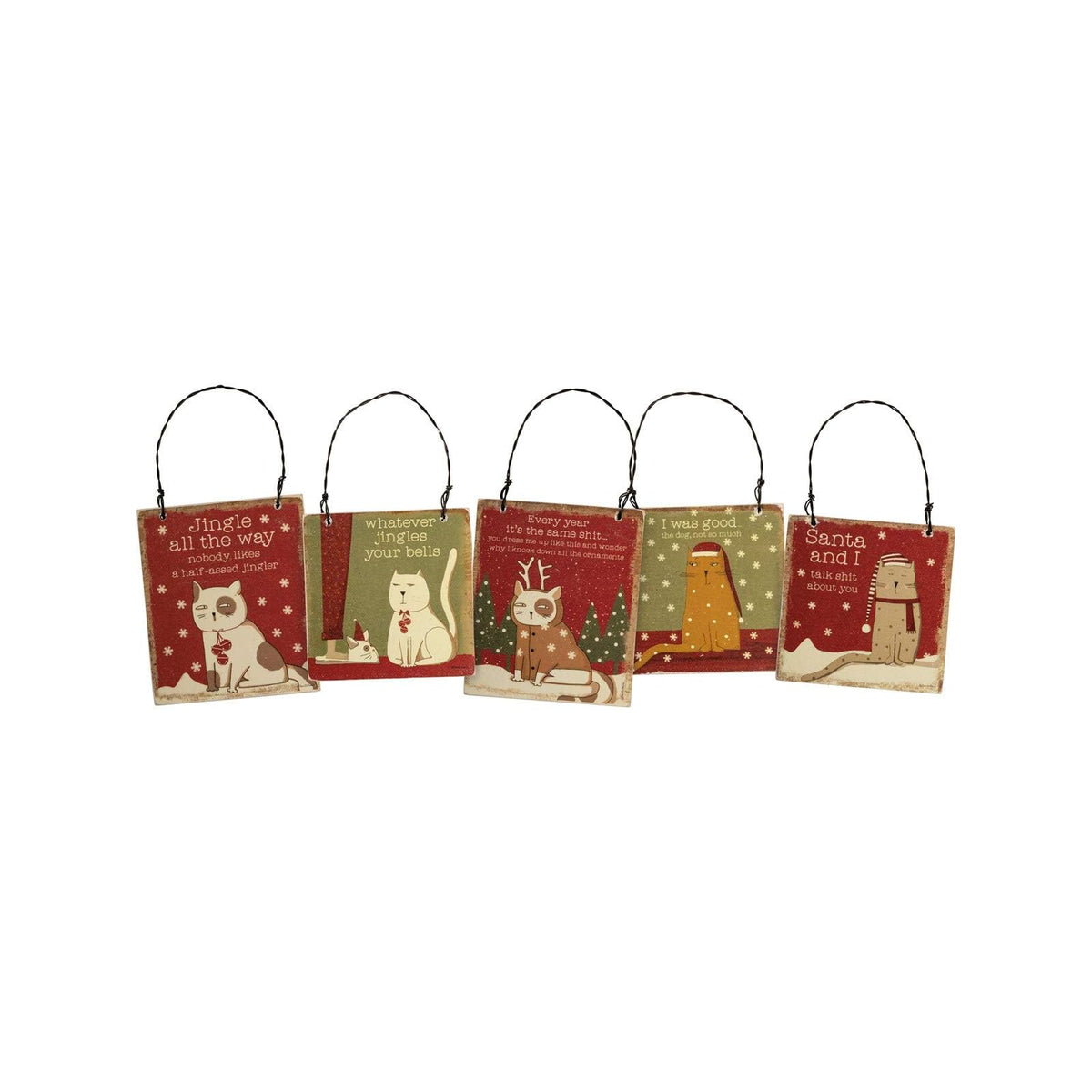 Primitives by Kathy Hanging Ornament, Multi Color, Rustic