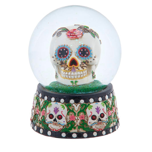 Kurt S. Adler Snow Globe, White & Green, Traditional