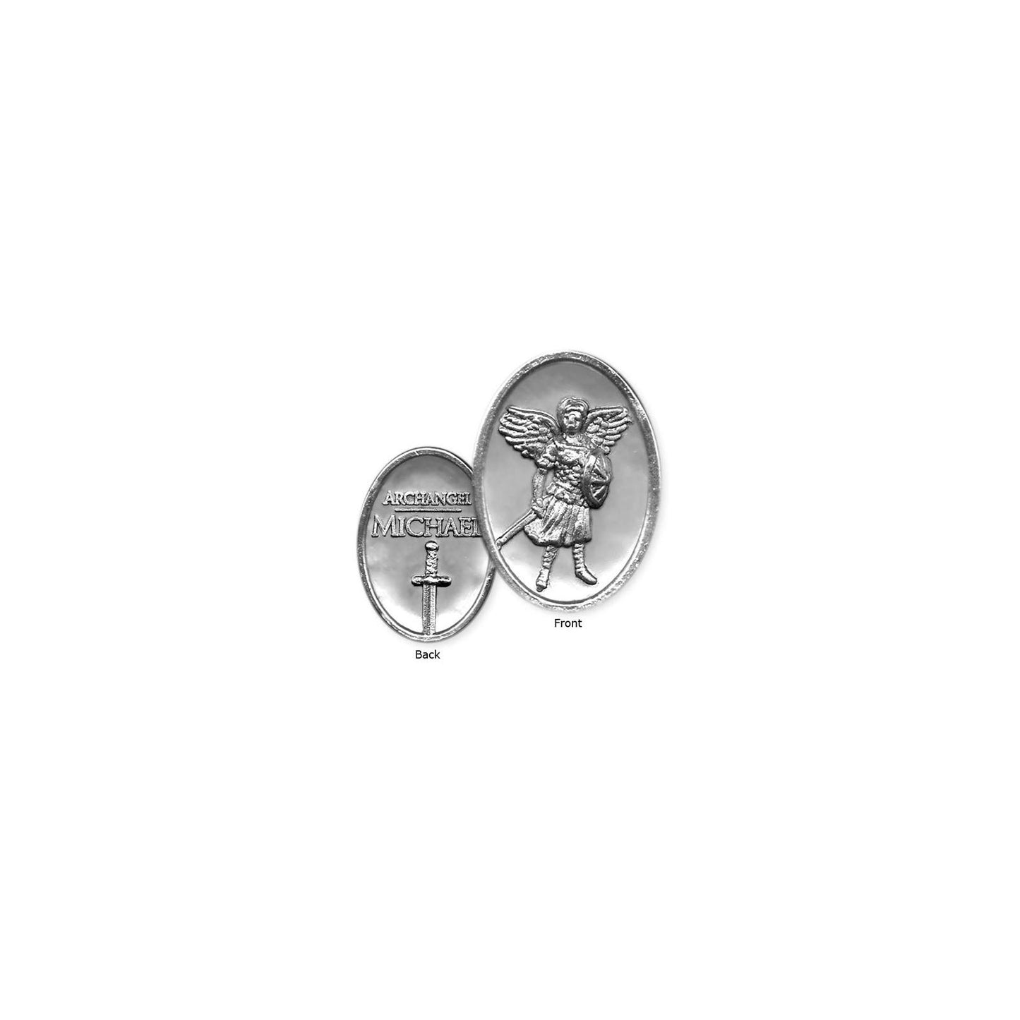 Quanta Angelstar 15653 Archangel Pewter Token, 1/2-Inch, Michael