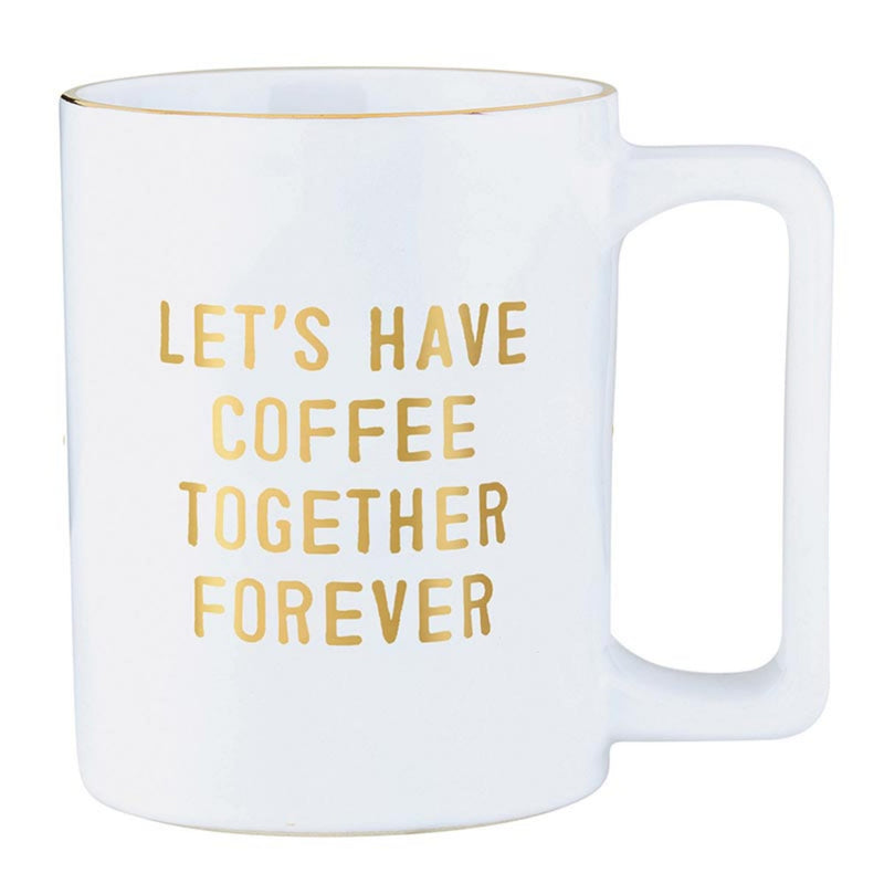 Santa Barbara Design Studio Wedding Gifts Gold Foil Ceramic Coffee Mug, 16-Ounce, Coffee Together Forever