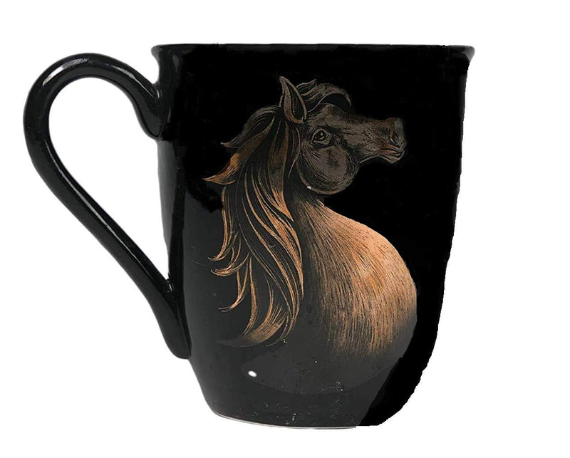 Comfy Hour 18oz 4" Horse Head Pattern Mug