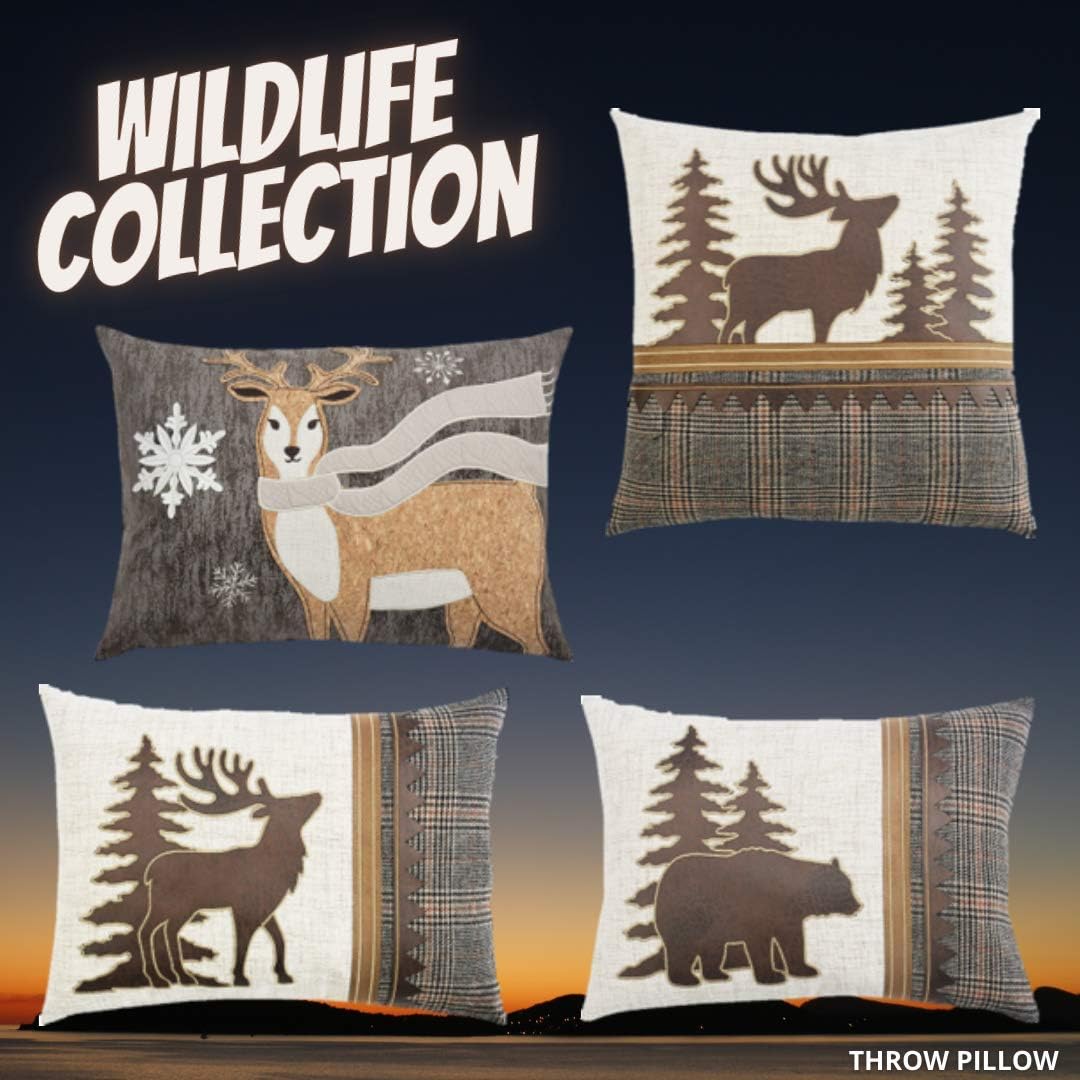 Comfy Hour 27"x17" Wood Reindeer Towel