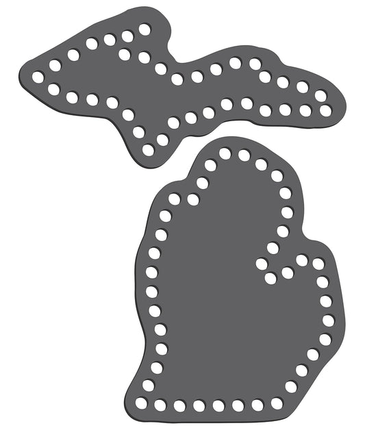 Rhinestone Genie Michigan Magnetic Rhinestone Template, Black