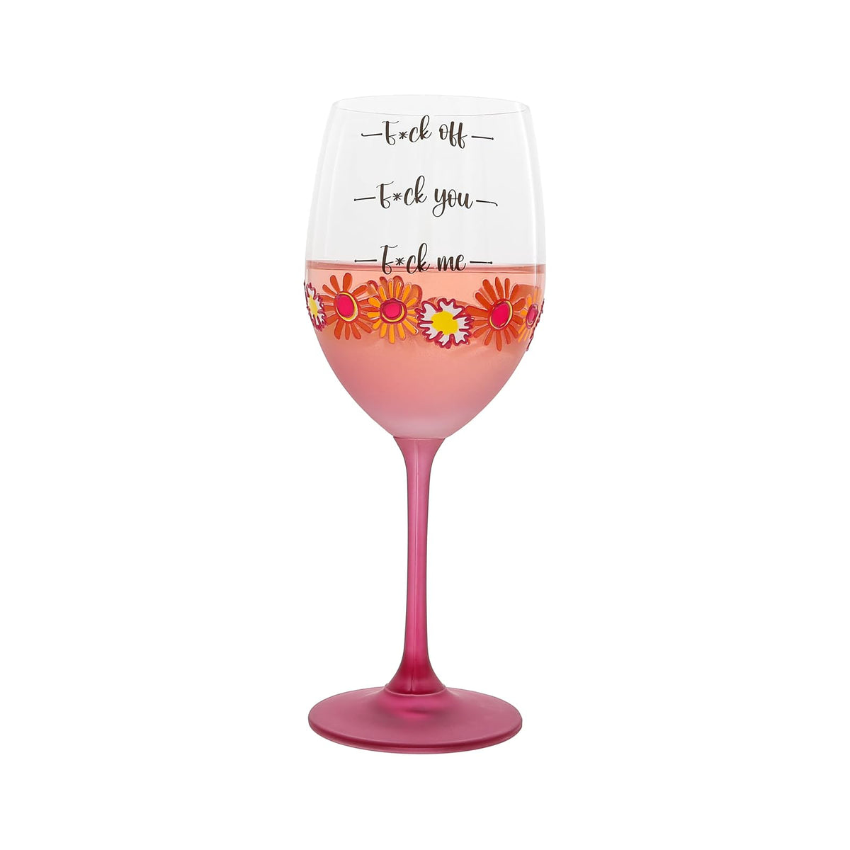 Pavilion Gift Company Drinking Cup, 18 Ounces, Pink, Orange, Yellow, Blue, Black