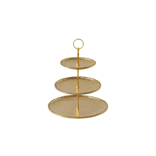 Pampa Bay Dishware Plate, 11.5 x 13.5, Gold