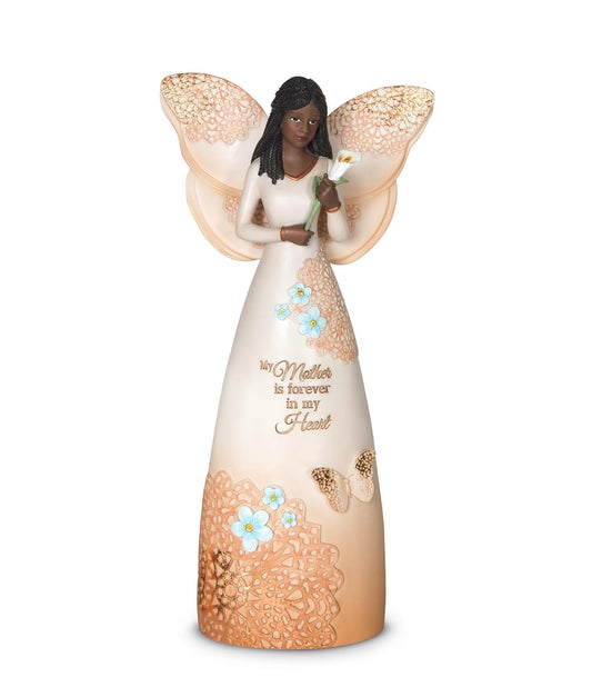 Pavilion Gift Company 19100 Mother is Forever in My Heart Ebony Angel Figurine 9-Inch