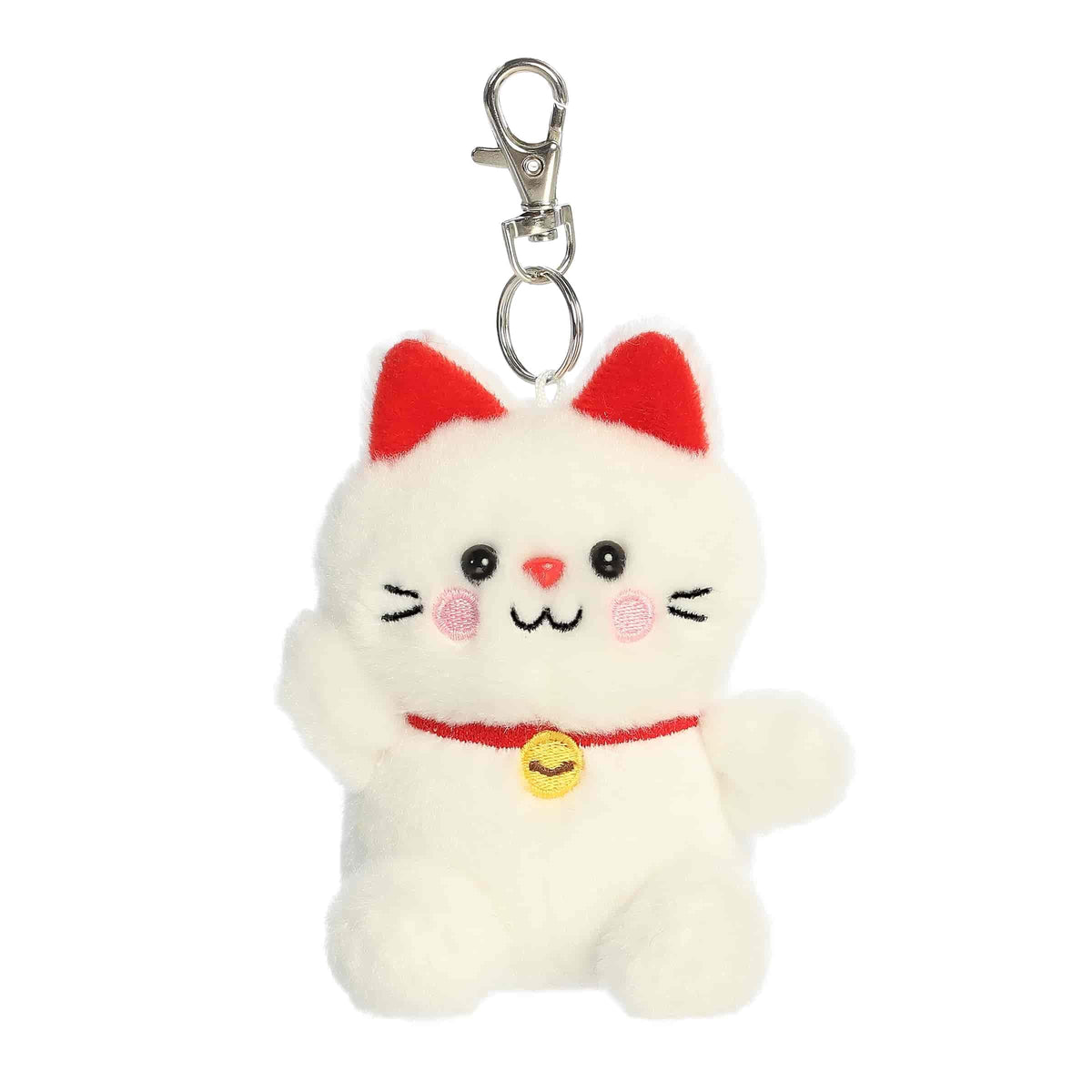 Aurora Palm Pals 4.5" Kota Lucky Cat Adorable Clip-On