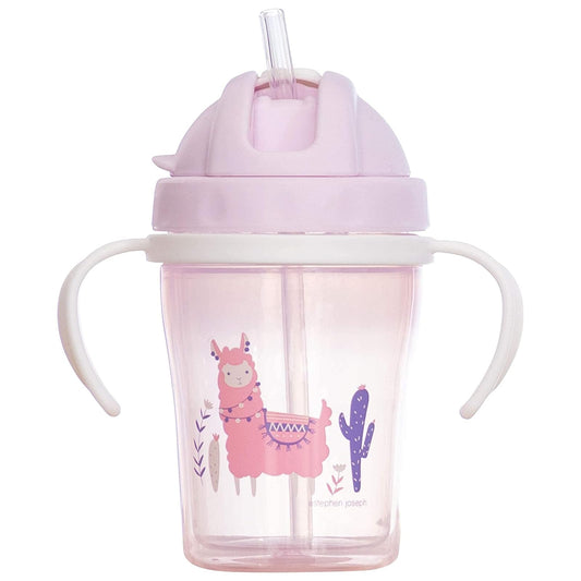 Stephen Joseph Straw Cups, Llama, One Size