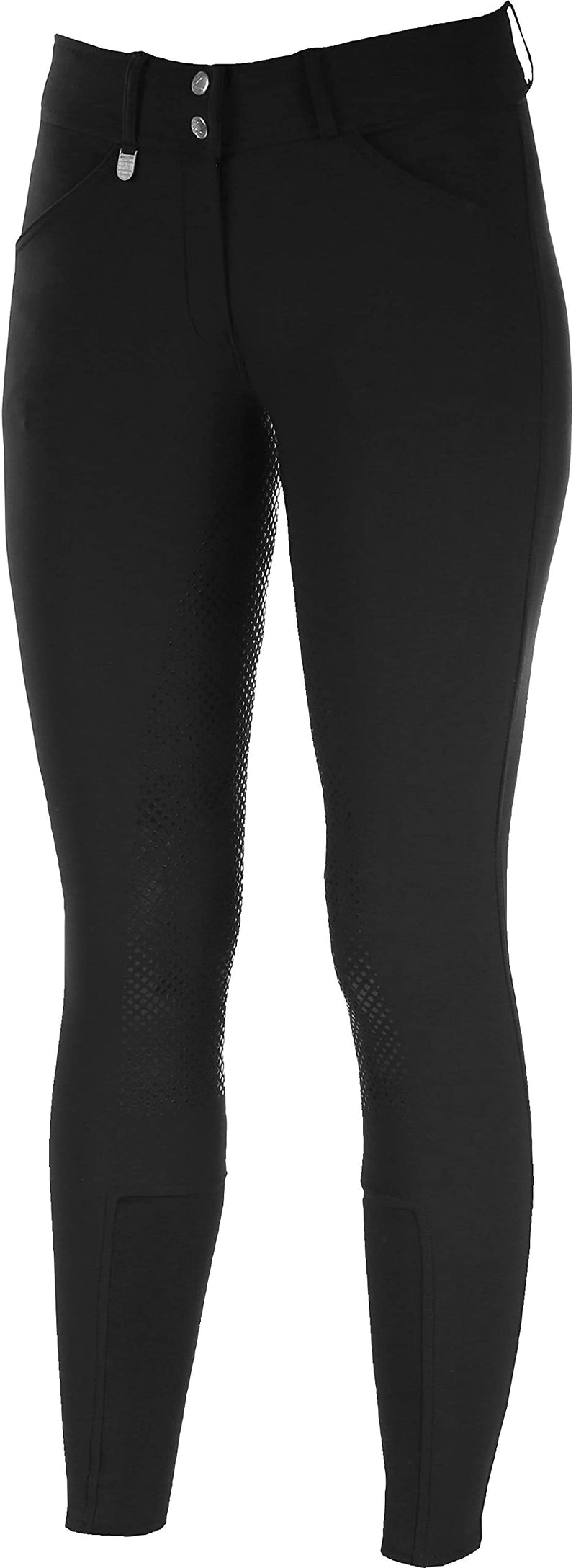 Horze Womens Grand Prix Silicone Full Seat Breeches - Black - 26